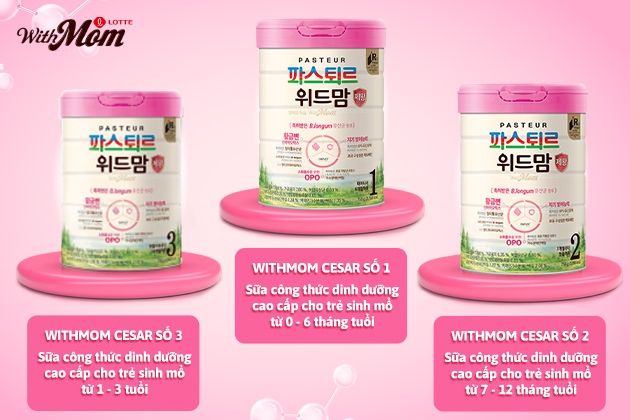 SỮA WITHMOM CESAR - GIẢI PHÁP DINH DƯỠNG TỐI ƯU CHO BÉ SINH MỔ